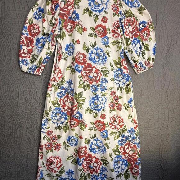 Vintage 1960s db Boutique Size S Dress Sleeveless Floral Wrap - Picture 6 of 6